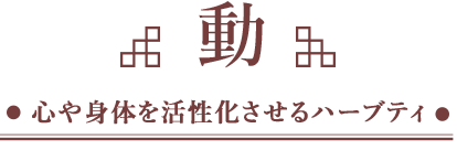 動 心や身体を活性化させるハーブティ