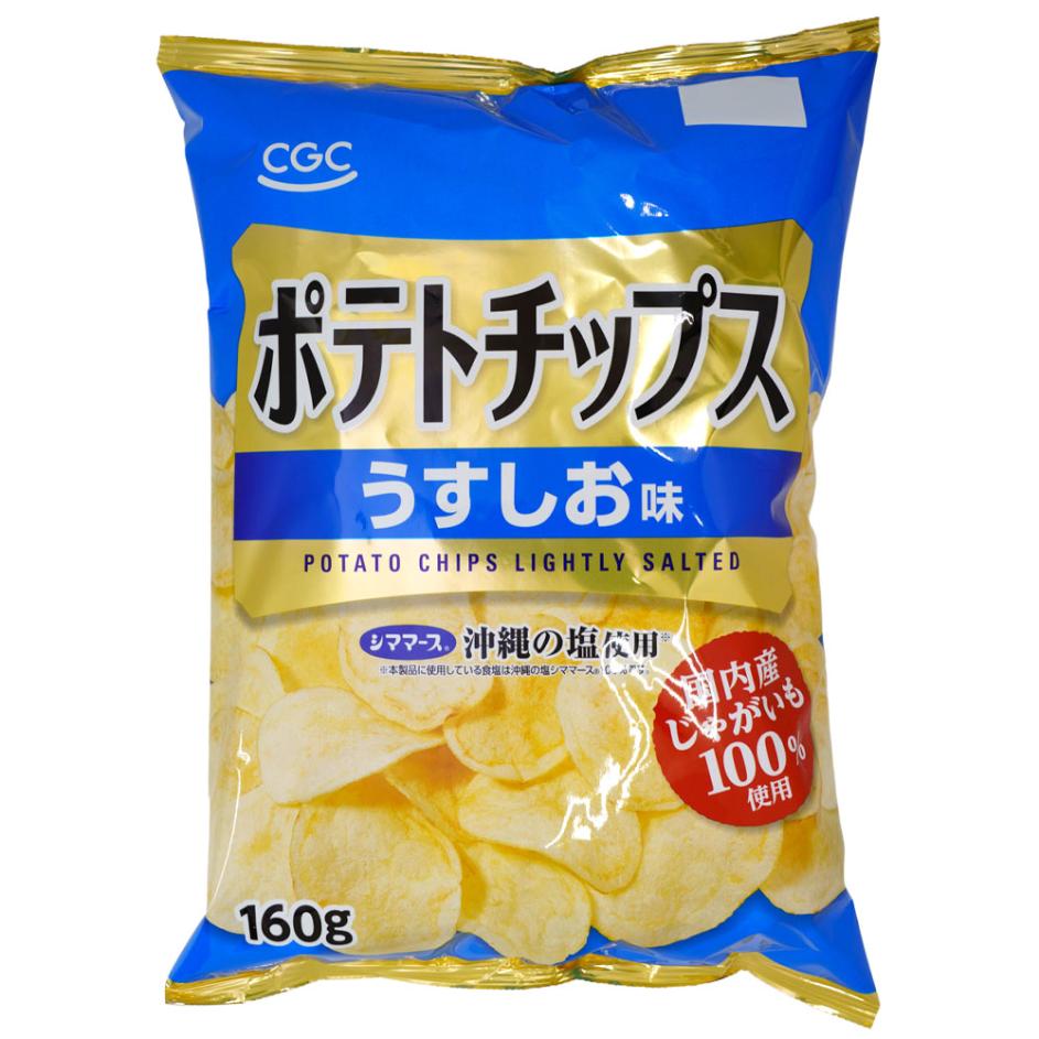 CGC,お菓子>CGC ポテトチップス うすしお味 160g ファミリーストア