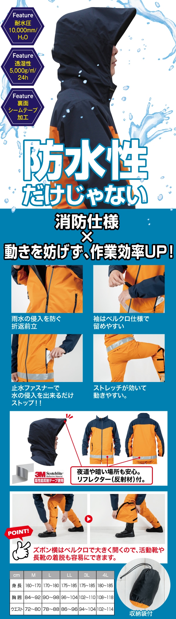 セイバーストレッチレインスーツ｜防寒ウェア・グッズ｜セイバーズ公式
