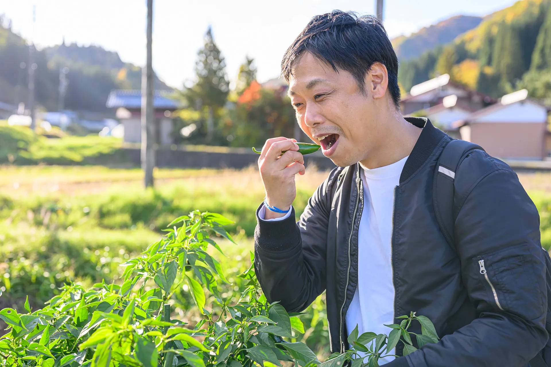 ハラペーニョを堪能する池田