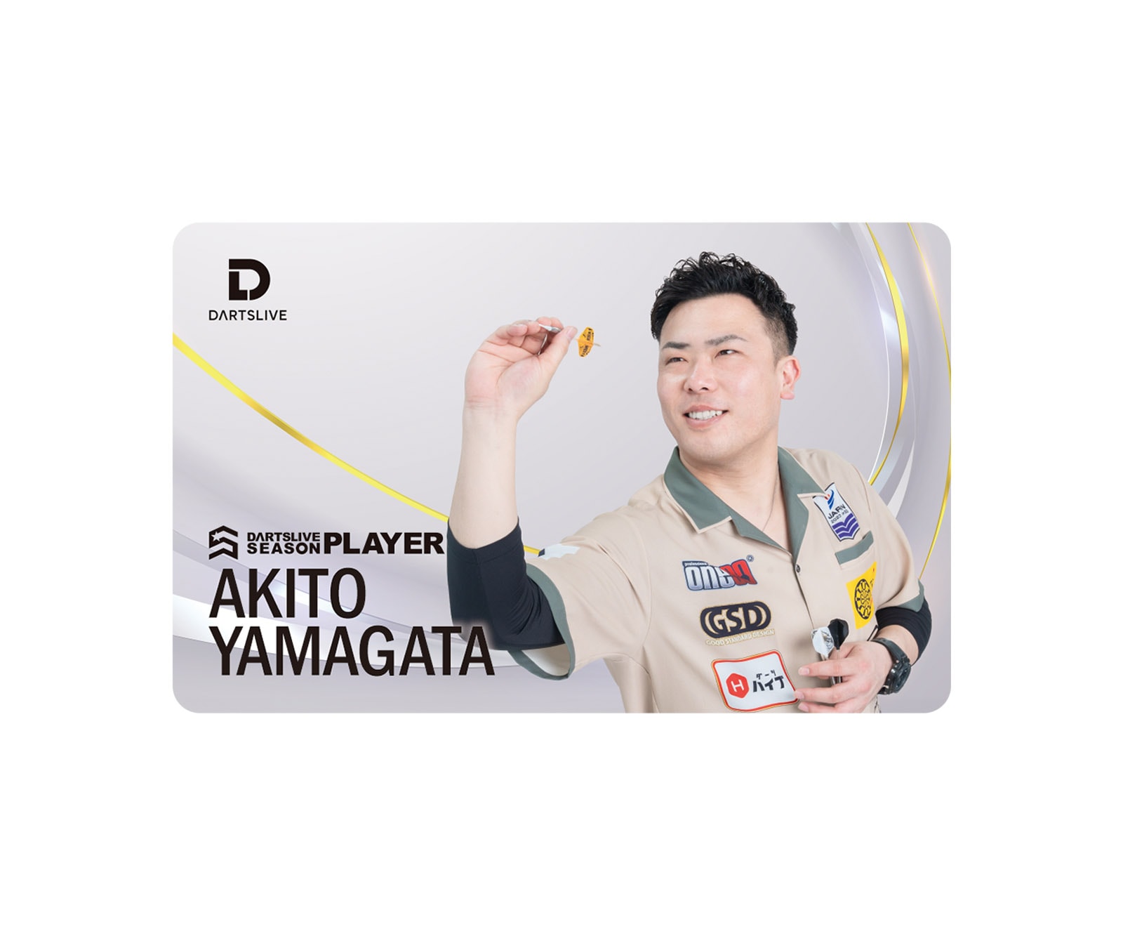 DARTS ACCESSORY【DARTSLIVE】DARTSLIVE PLAYER GOODS ♯4 山形明人