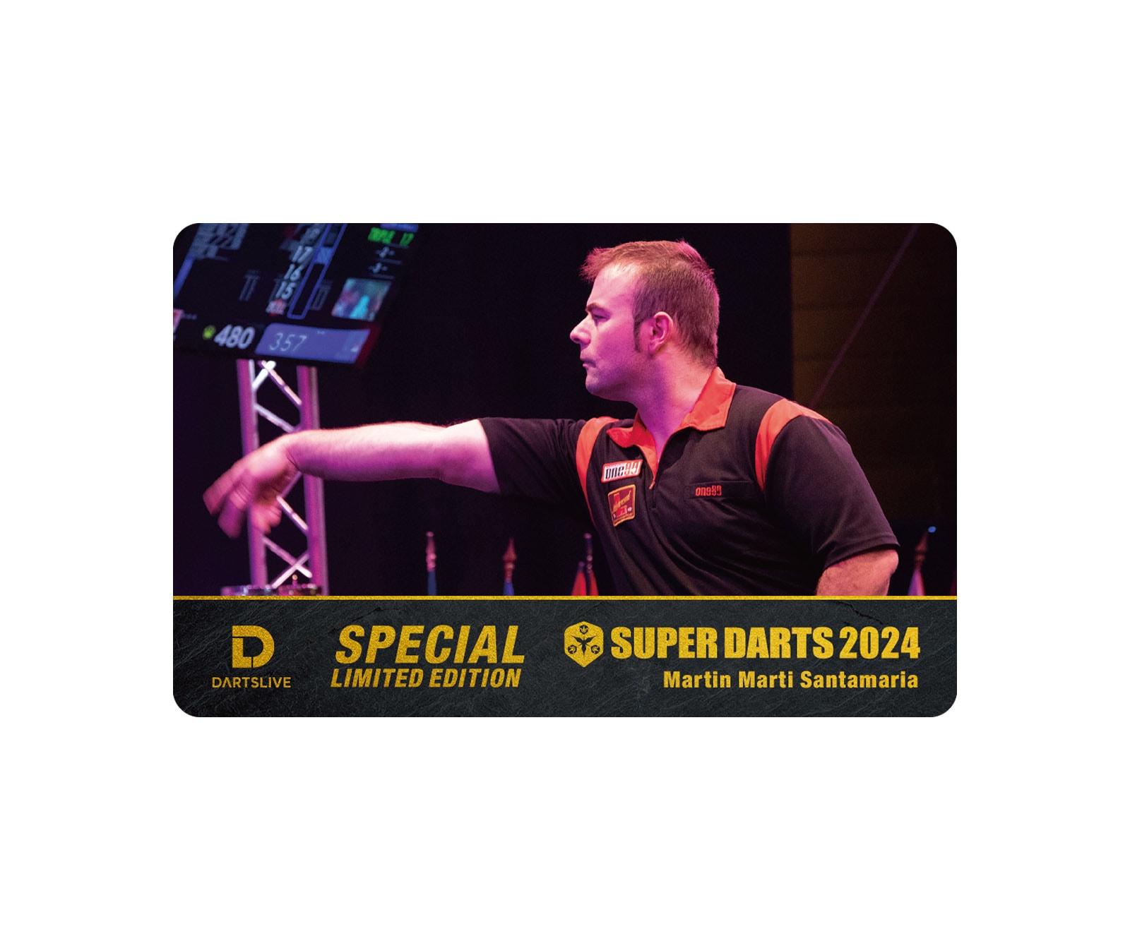  【＊預購＊】DARTS ACCESSORY【DARTSLIVE】SUPER DARTS x DARTSLIVE PLAYER GOODS Martin Marti Santamaria