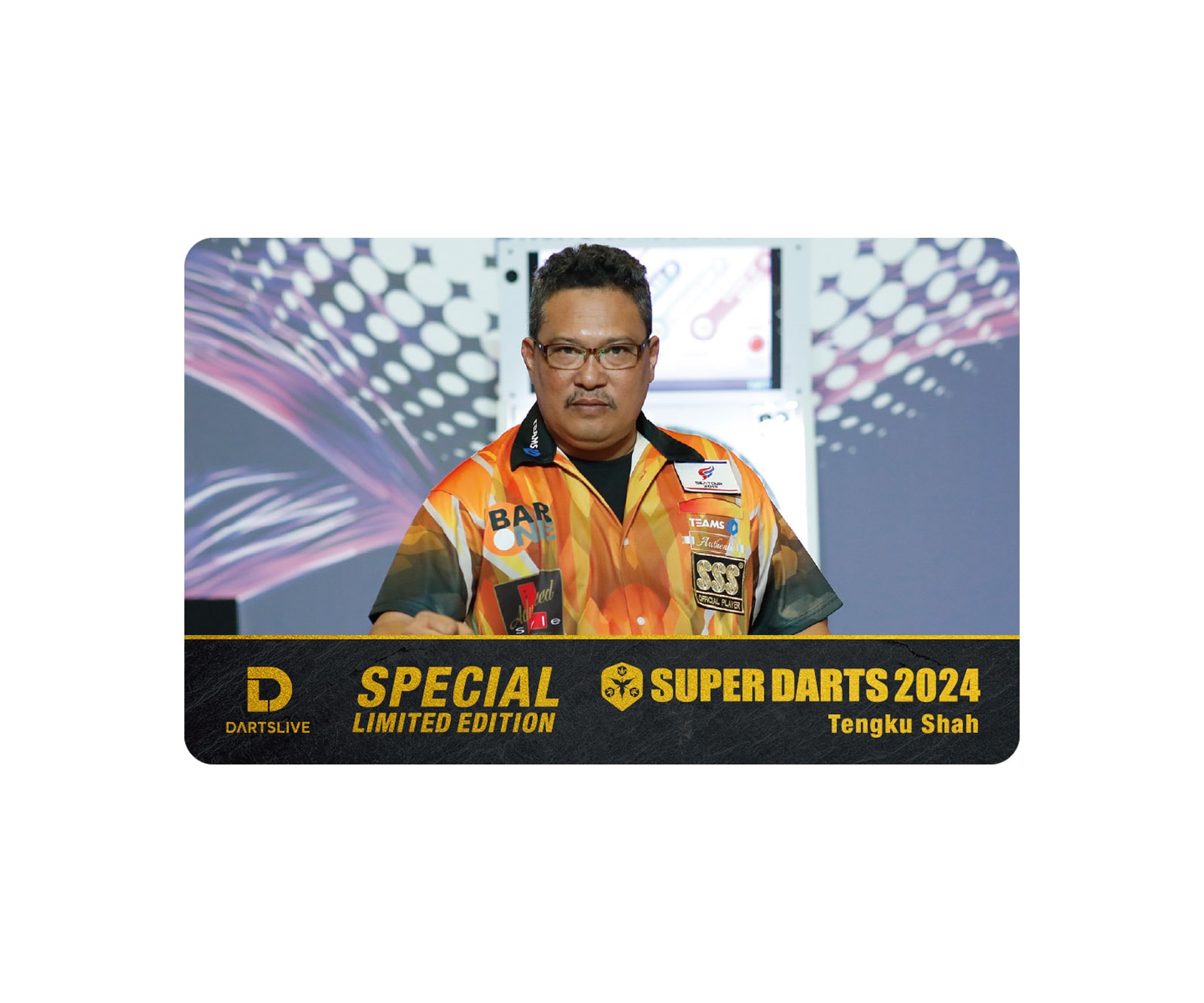  【＊預購＊】DARTS ACCESSORY【DARTSLIVE】SUPER DARTS x DARTSLIVE PLAYER GOODS Tengku Shah