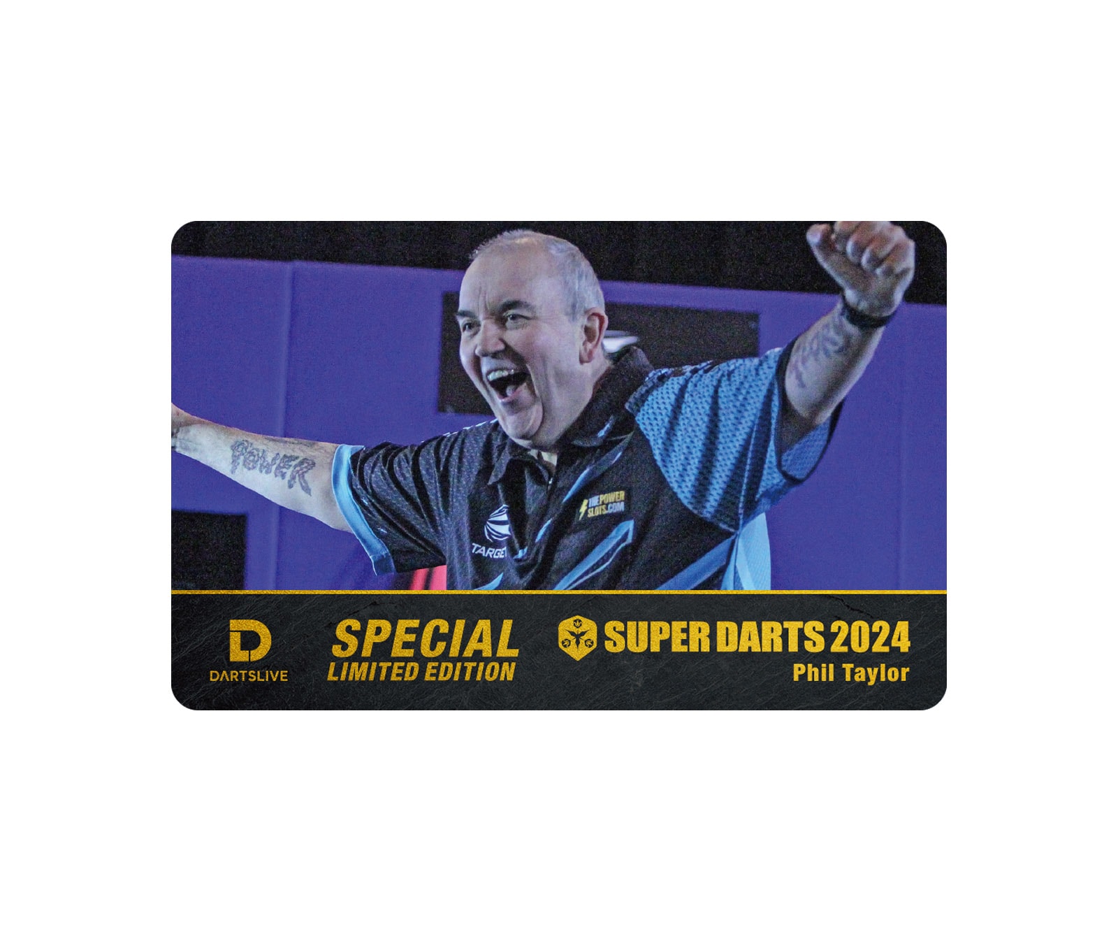  【＊預購＊】DARTS ACCESSORY【DARTSLIVE】SUPER DARTS x DARTSLIVE PLAYER GOODS Phil Taylor