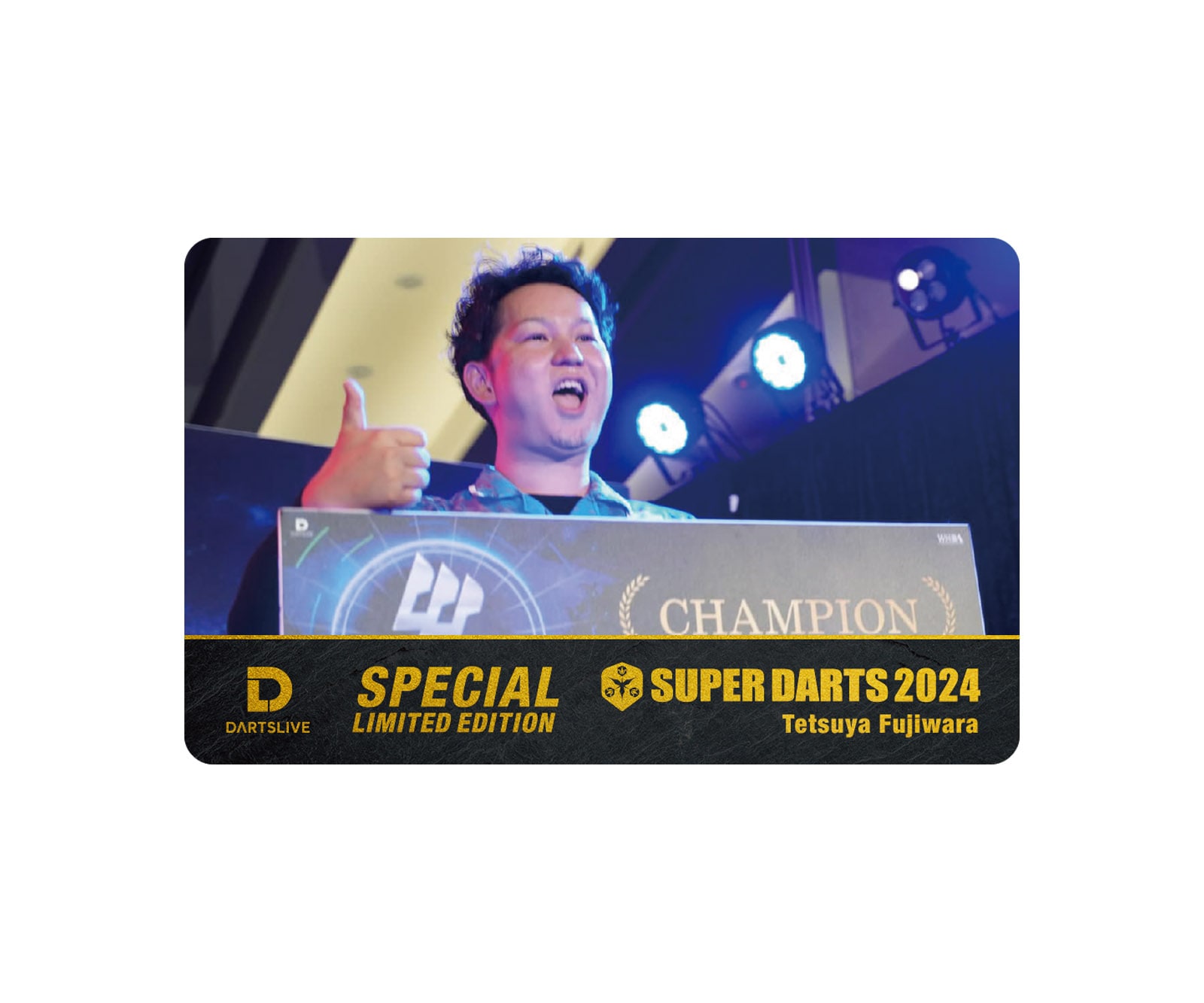 DARTS ACCESSORY【DARTSLIVE】SUPER DARTS x DARTSLIVE PLAYER GOODS 藤原徹也