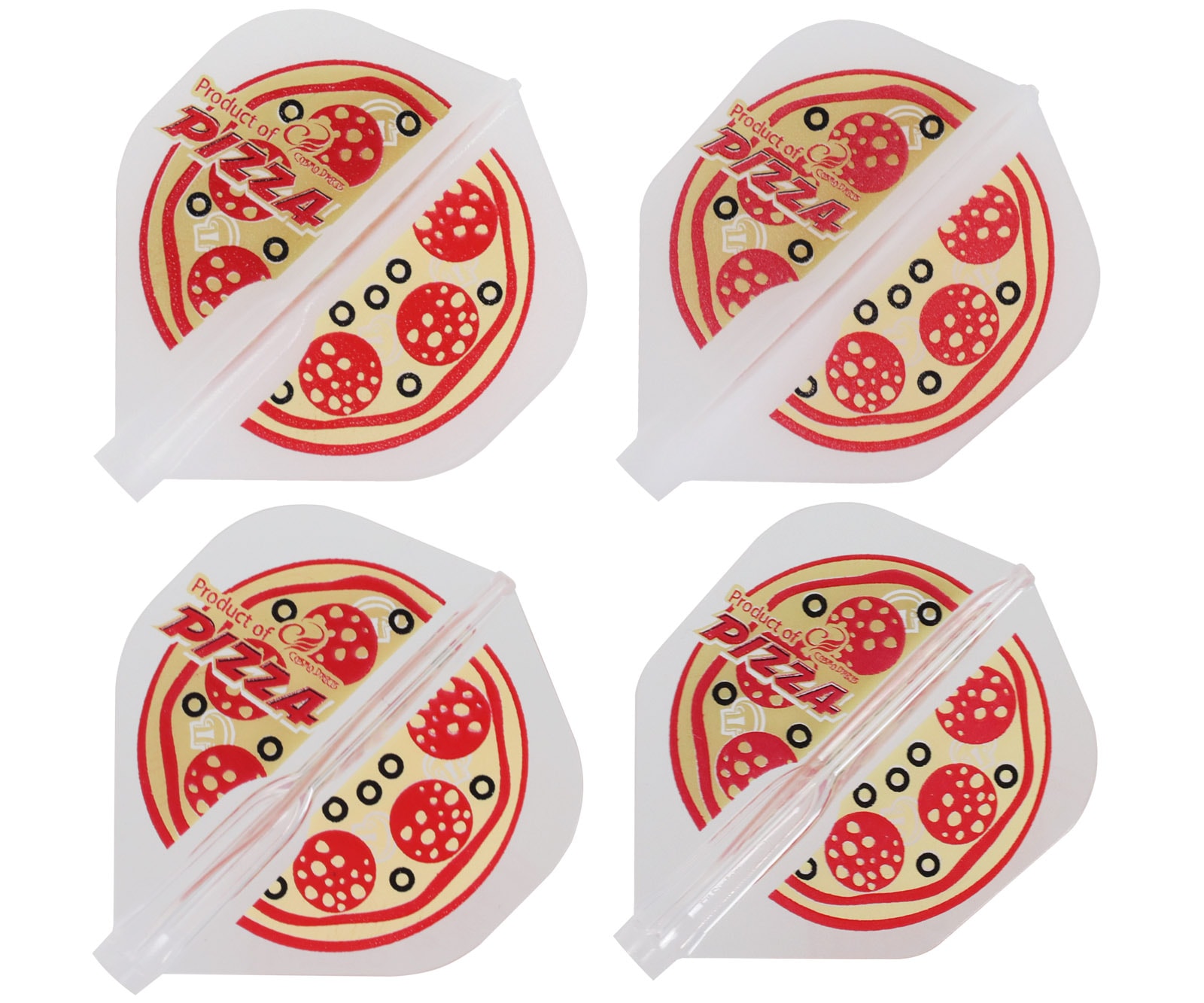 DARTS FLIGHT【Fit Flight 】Printed Series PIZZA Standard Natural