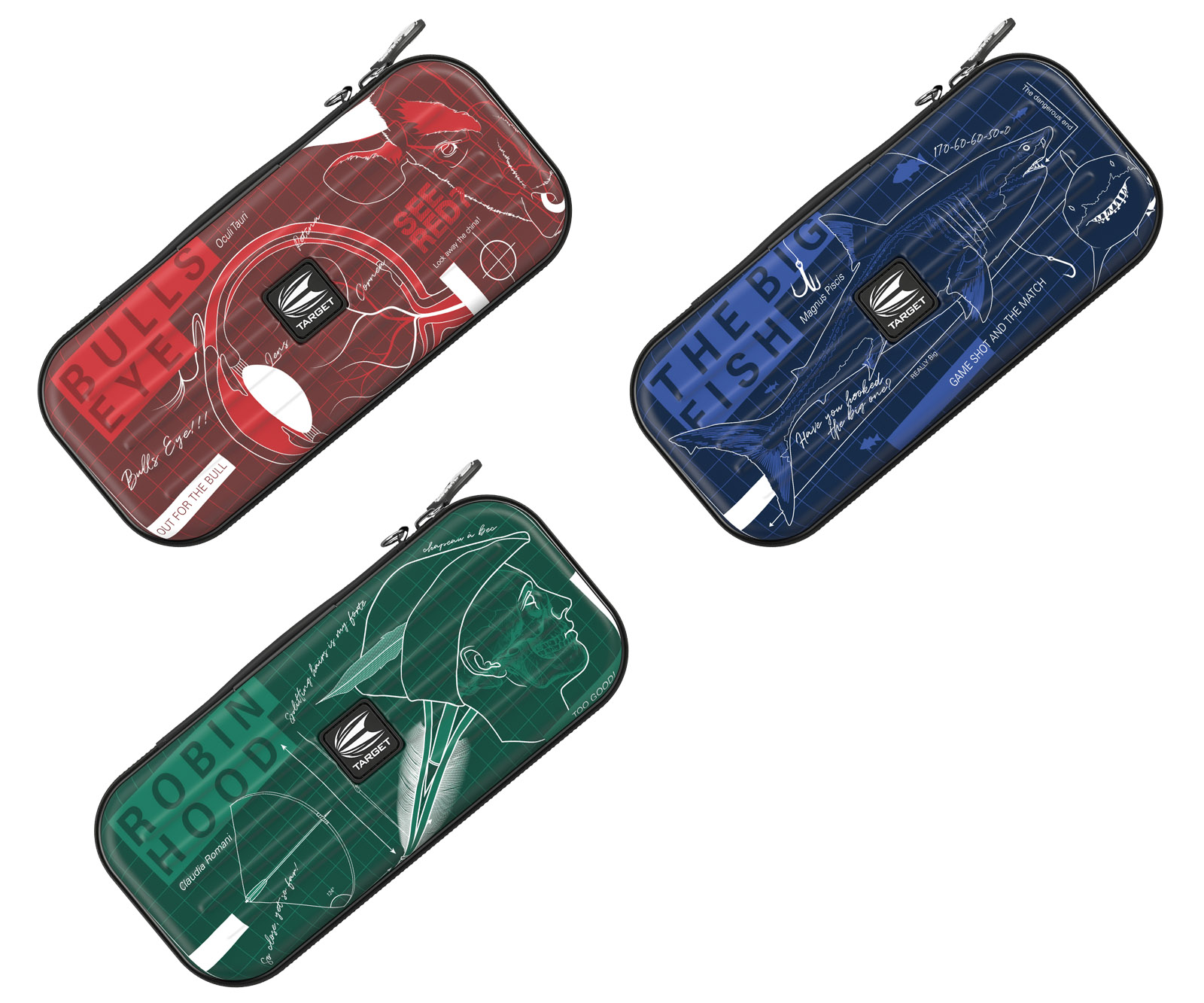 DARTS CASE【TARGET】TAKOMA BLUEPRINT WALLET Red 450040