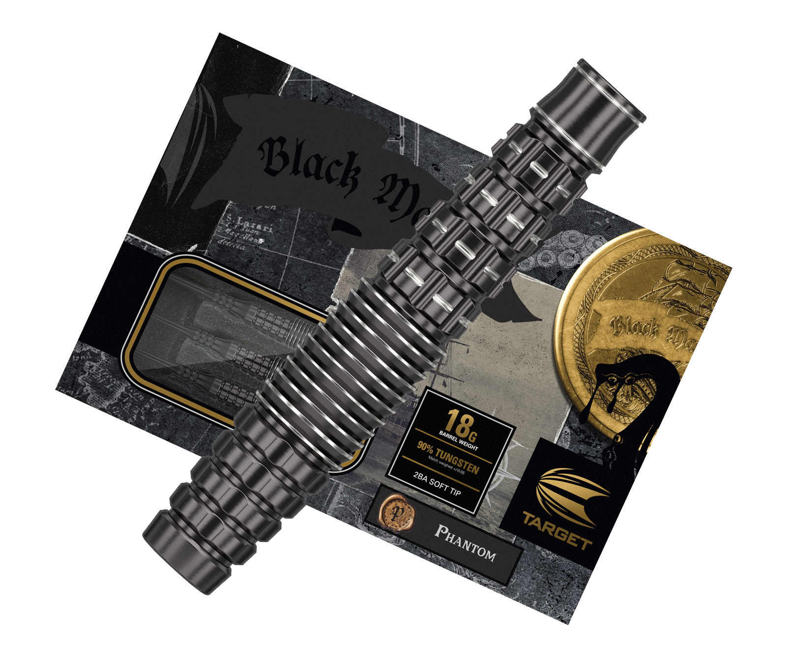 DARTS BARREL【TARGET】BLACK MARQUE PHANTOM Edison Phung Model