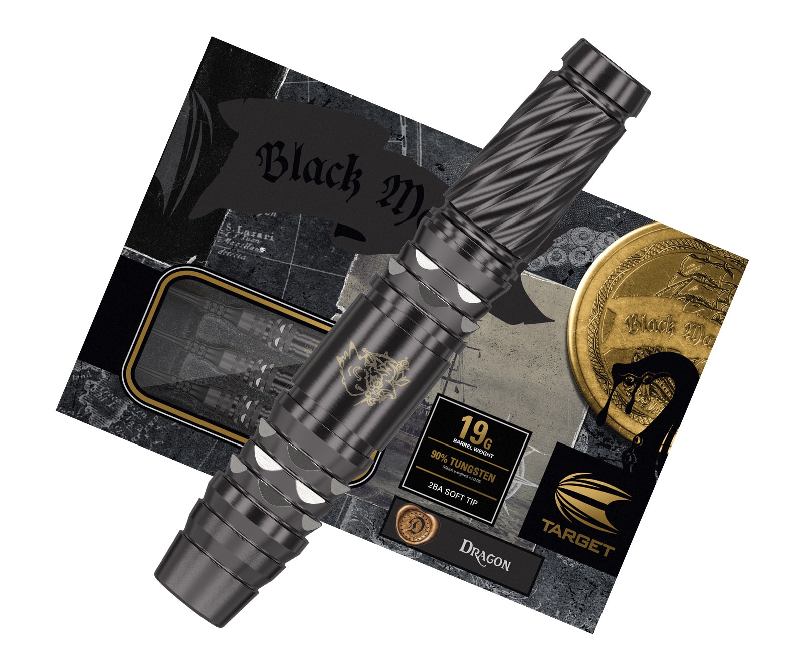 DARTS BARREL【TARGET】BLACK MARQUE DRAGON G2 LESLIE LEE Model