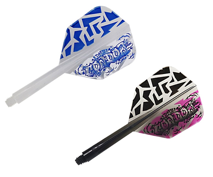 DARTS FLIGHT【CONDOR】Graffiti Small Short Clear