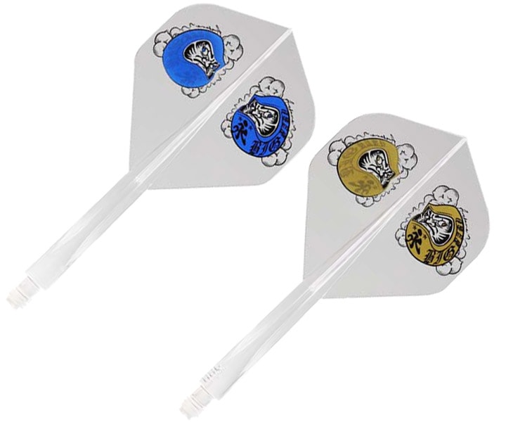 DARTS FLIGHT【CONDOR】AXE DARUMA BABY 中西永吉 Model Standard Short Clear x Blue