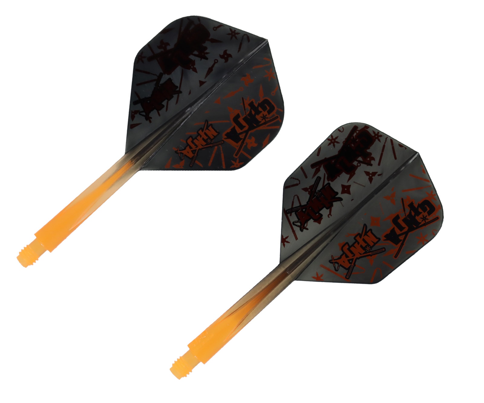 DARTS FLIGHT【CONDOR】AXE GINJA NINJA Matt Campbell Model Standard Short NeonOrange x Black