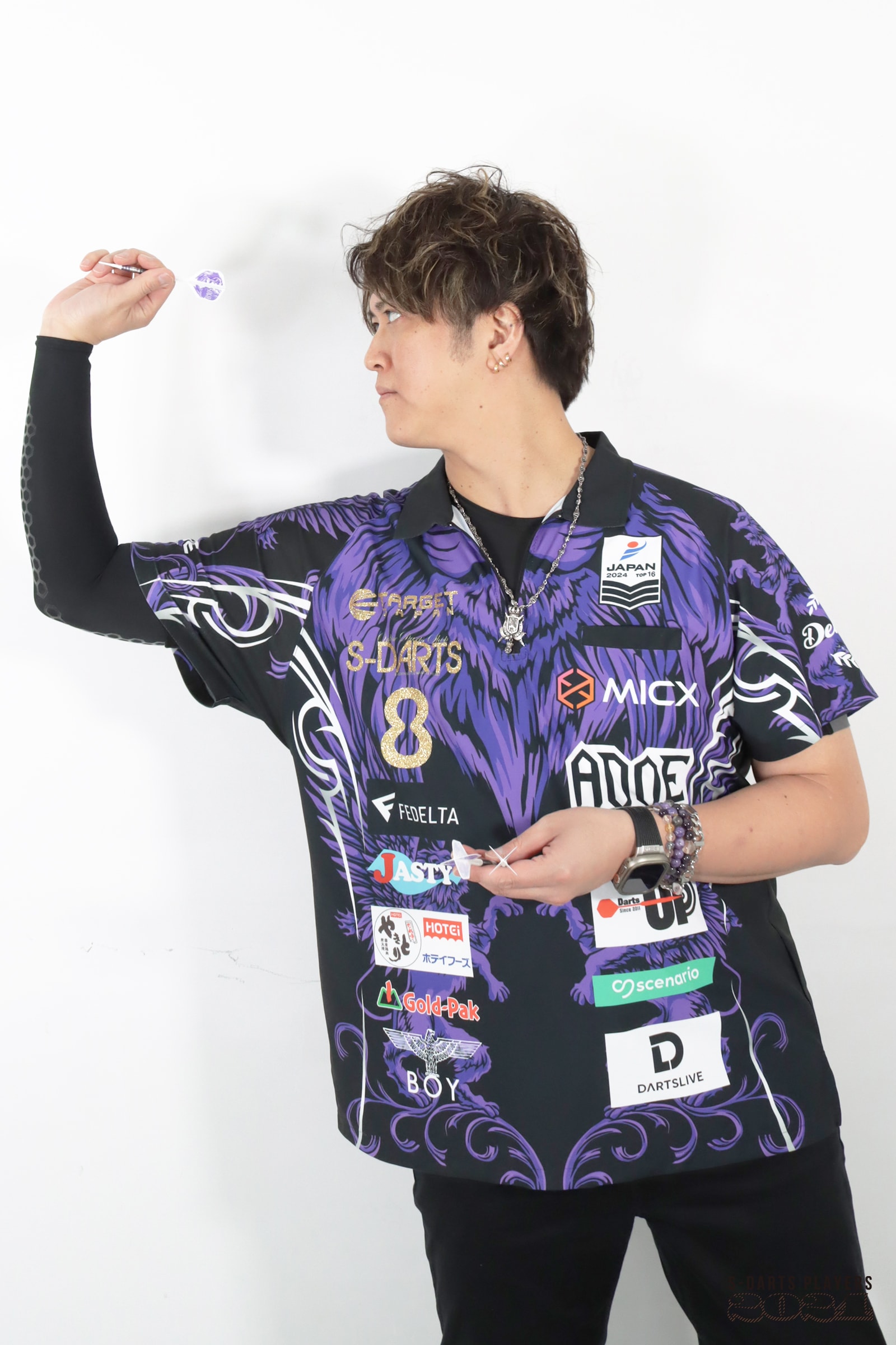 TARGET SOLO8 S-DARTS限定版　小野恵太選手モデル ターゲット】SOLO G8 ソロG8 スイスポイント スティール24g 小野恵太