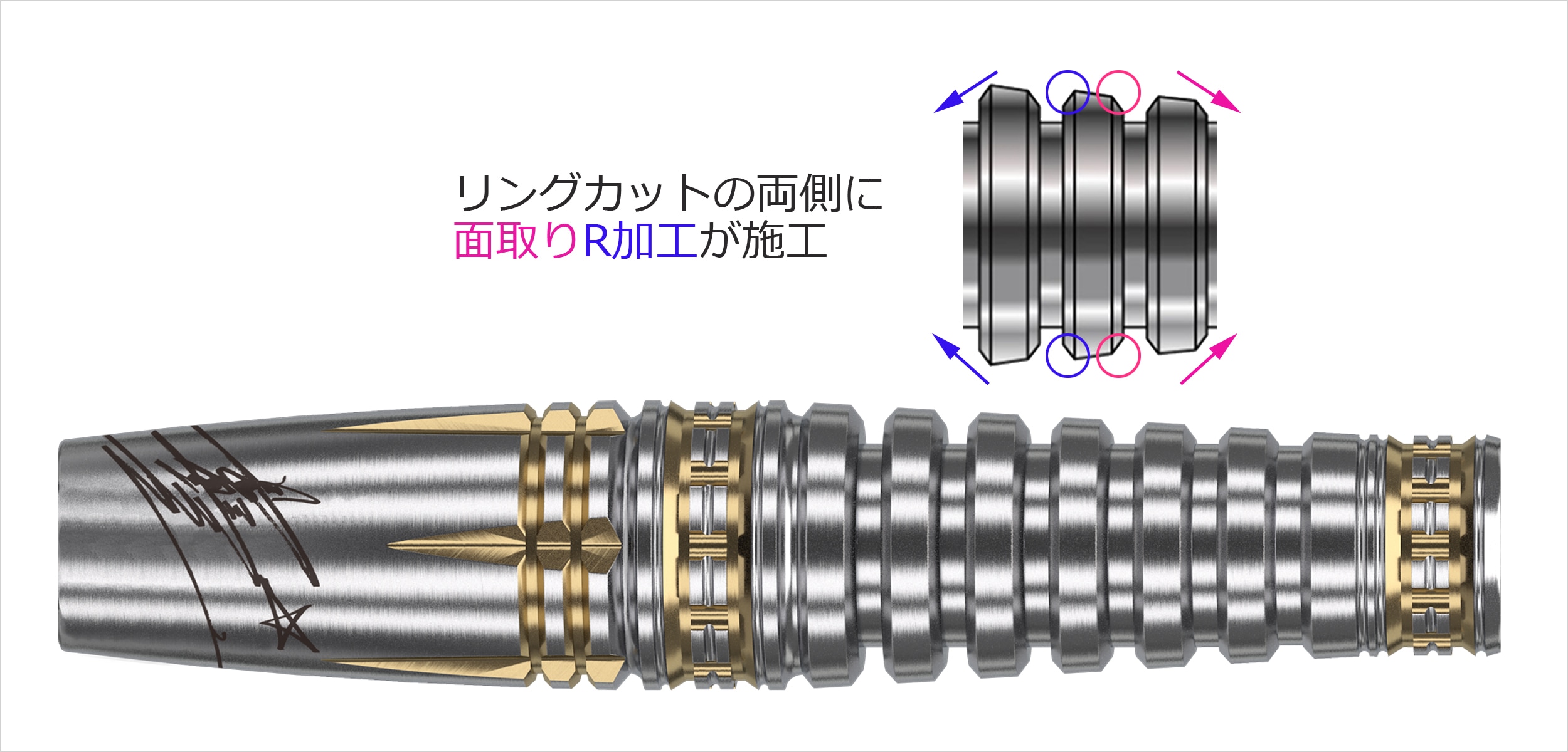 バレル【ターゲット】パイロ G7 星野光正モデル 210114｜ダーツ用品は