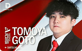 DARTSLIVE AMAZING PLAYER TOMOYA GOTO