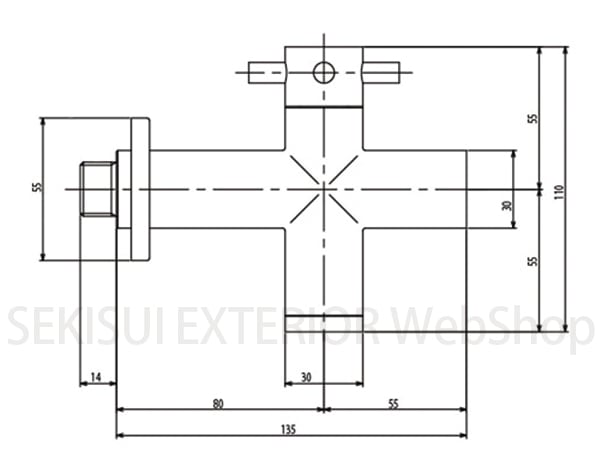 蛇口】X2O(エックスツーオー)/ウォータータップ・屋外用水栓金具