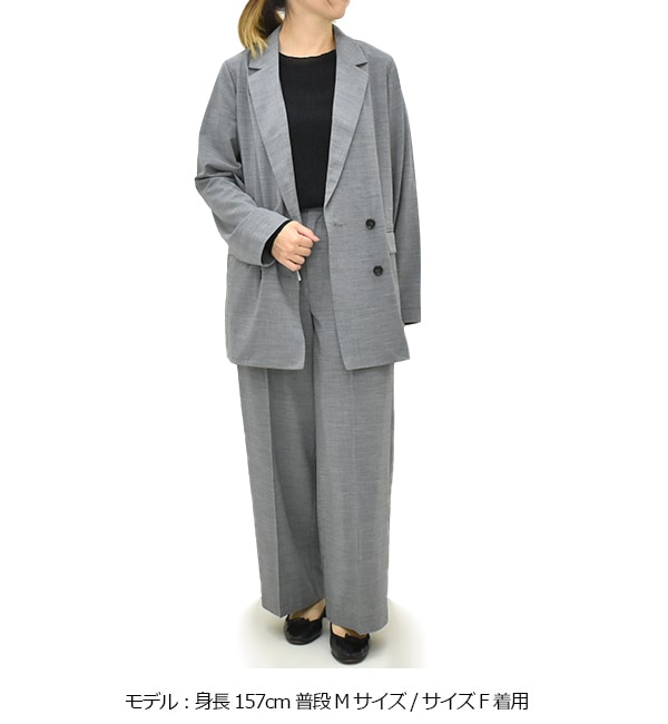 ACUTA アクータ ウール混ダブルブレストジャケット 10008660 ACUTA アクータ ウール混ダブルブレストジャケット 10008660