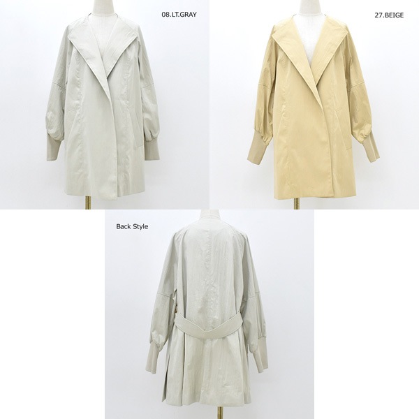 ACUTA アクータ フィブリル袖リブショートコート 10019652 レディース