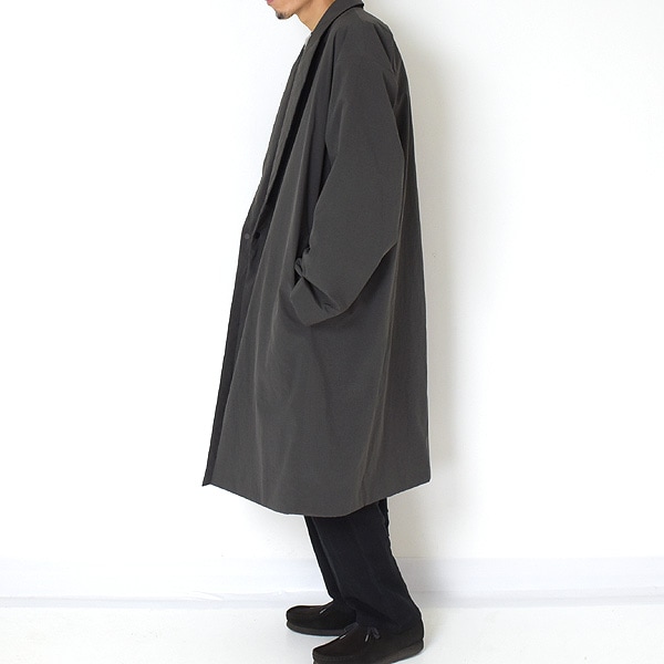 aton/エイトン 21AW ASAKO NYLON ピークドラペルコート-