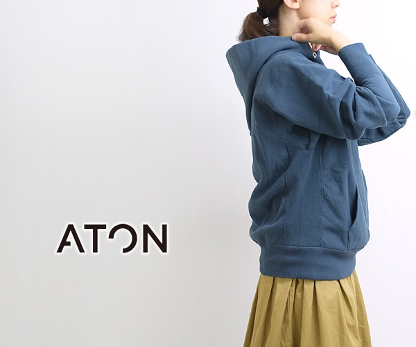 破格⭐️新品⭐️ ATON パーカー ユニセックス ナチュラルダイブルー 完売-