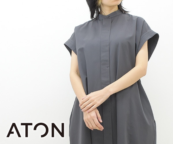 ATON⭐︎半袖Tシャツワンピース⭐︎新品タグ付き