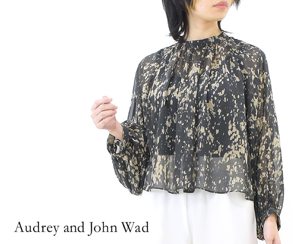 Audrey and John Wad ペイントライクギャザーボリュームブラウス L0110  レディース【送料無料】【クリックポスト可】-Seagull direction ONLINE STORE