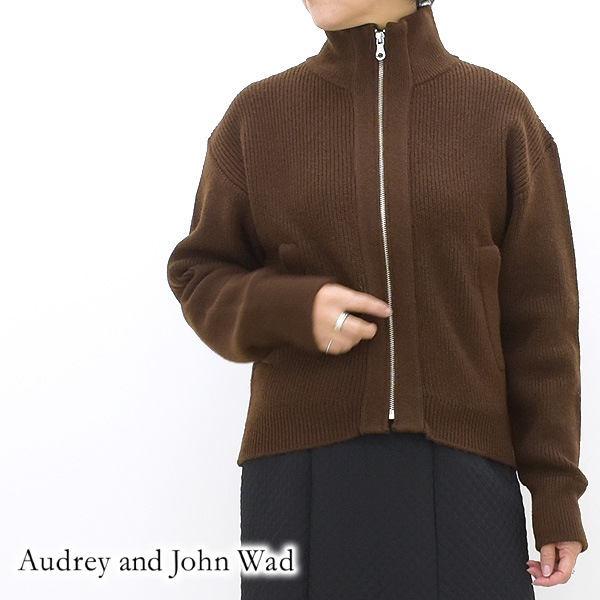 Audrey and John Wad オードリーアンドジョンワッド ハイネックニットZIPブルゾン L1715  レディース【送料無料】-Seagull direction ONLINE STORE