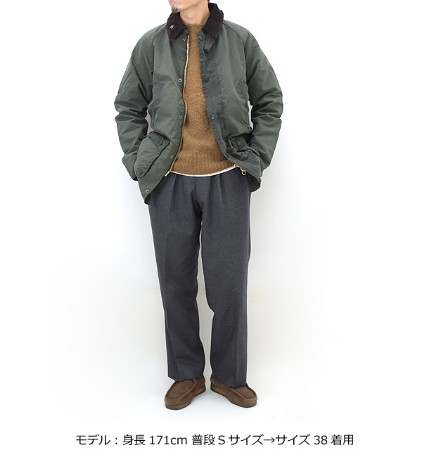 メンズ込Barbour SL BEDALE WASHEDバブァービデイルウォッシュ38