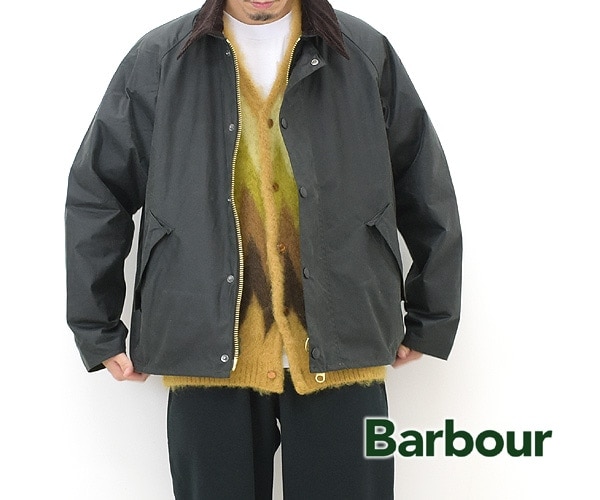 【新品】バブアー OSトランスポート ワックスジャケット セージ　38着丈身幅ゆき重量