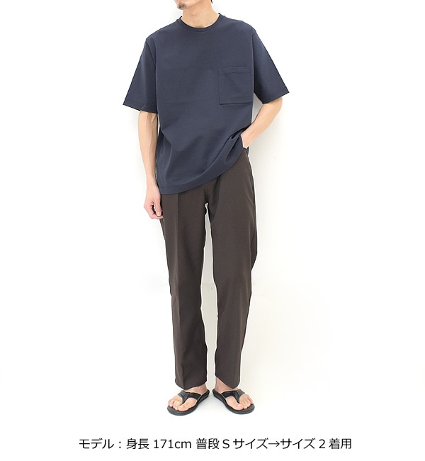 BATONER バトナー ハイカウントオーガニッククルーネックTシャツ