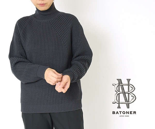 BATONER バトナー シグネチャー タートルネックニット SIGNATURE TURTLE NECK BN-21FL-027  レディース【送料無料】-Seagull direction ONLINE STORE