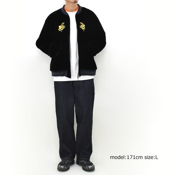 別珍スカジャン リバーシブル free size 楽天市場】スカジャン ジャパネスク 虎 別珍／サテン スカジャン 刺繍