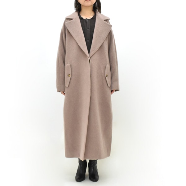 BARACUTA バラクータ G-ULSTER シャギーモヘアロングコート BRL203F