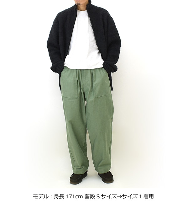 【23AW】blurhms ROOTSTOCK ブラームス ルーツストック Cotton Back Satin Baker Pants  コットンバックサテンベイカーパンツ bROOTS23F4【送料無料】-Seagull direction ONLINE STORE