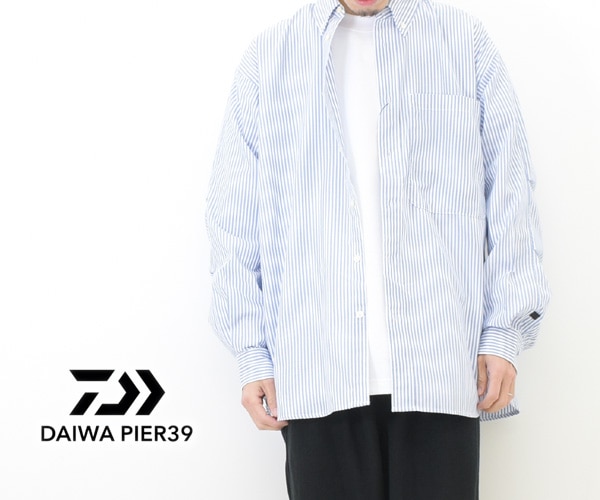 【23SS】DAIWA PIER39 ダイワピア39 TECH BUTTON DOWN SHIRTS L/S OXFORD ストライプ  テックボタンダウンシャツ オックスフォード BE-86023【送料無料】-Seagull direction ONLINE STORE