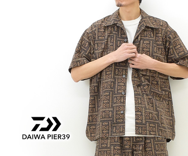 【23SS】DAIWA PIER39 ダイワピア39 TECH SPORTS OPEN COLLAR SHIRTS S/S バティック オープンカラー  半袖シャツ BE-89023【送料無料】-Seagull direction ONLINE STORE