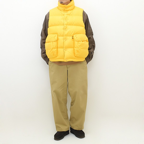 交換無料！ DAIWA PIER39 TECH BACK NEAT PACKER 39 DOWN VEST [YELLOW