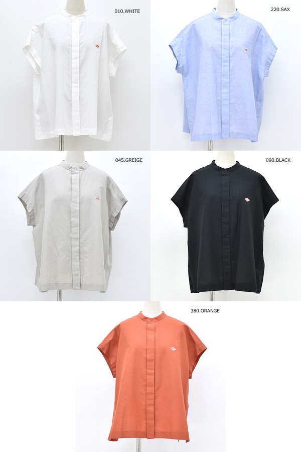 DANTON ダントン コットンリネンスリーブレスシャツ DT-B0235VCL