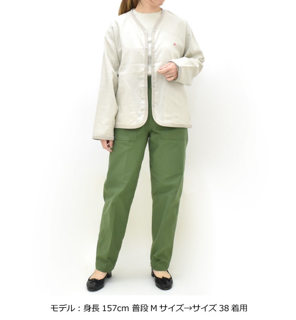 DANTON ダントン Vネックシャツカーディガン DT-B0349LIP レディース