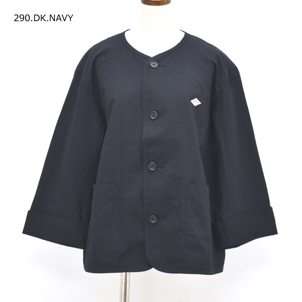 DANTON ダントン カラーレスショートジャケット DT-A0473CFD