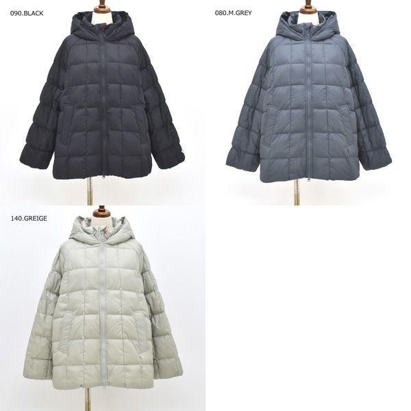 極美品✨ DANTON ダントン スクエア キルト ダウン ジャケットM カーキ