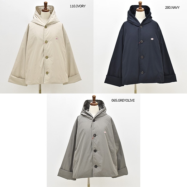 DANTON ダントン インサレーションピーチタフタフードジャケット DT