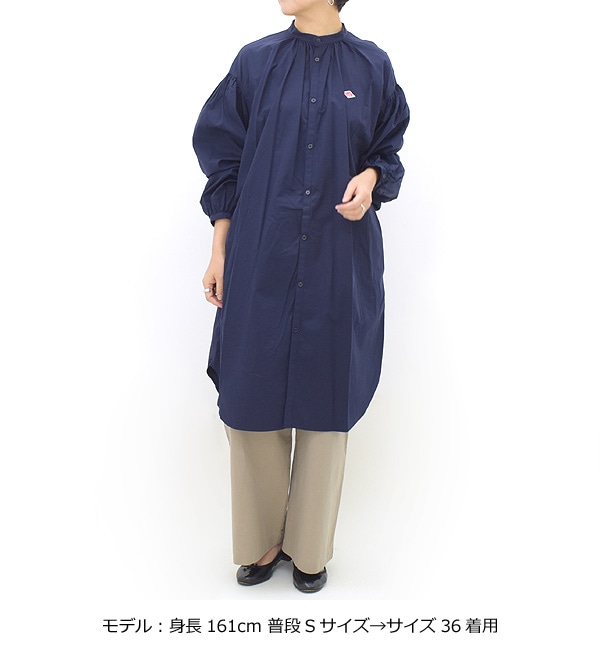 DANTON ダントン コットンポプリン バンドカラーロングシャツ チュニック COTTON POPLIN BAND COLLAR LONG  SHIRT DT-B0228 RPL レディース【送料無料】 | BRAND LIST,D,DANTON | Seagull direction  ONLINE STORE