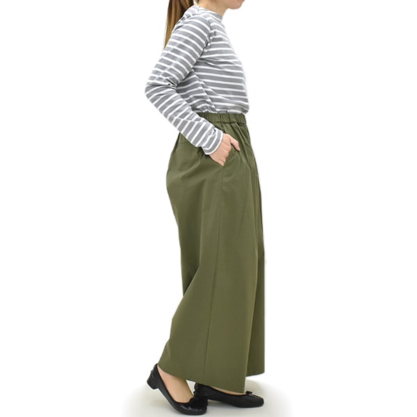 DANTON ダントン クロップドワイドイージーパンツ DT-E0295CBD