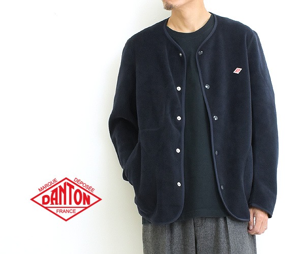 21aw Danton ダントン フリースノーカラージャケット Jd 39 メンズ 送料無料 Brand List D Danton シーガルディレクション オンラインストア