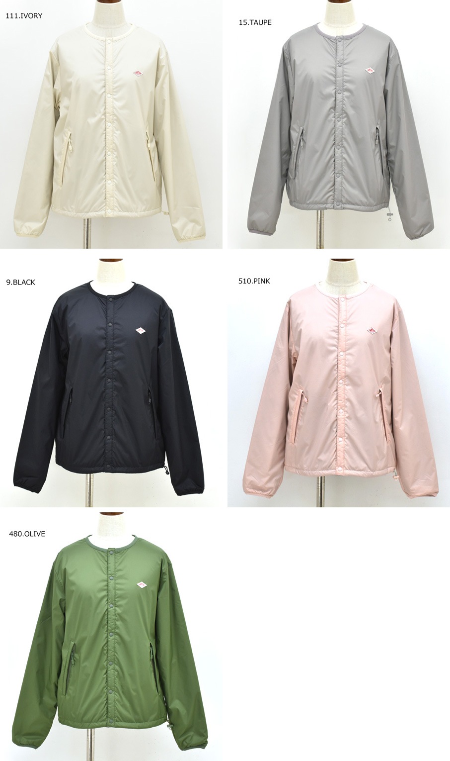 DANTON ダントン インサレーションカラーレスジャケット INSULATION