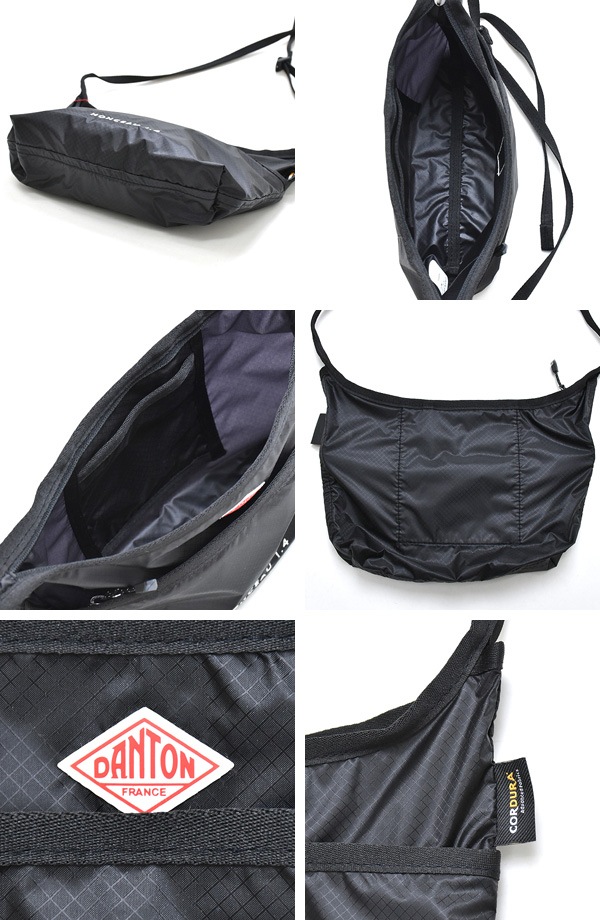 DANTON ダントン ショルダーバッグ サコッシュ ブラック 黒 DANTON 