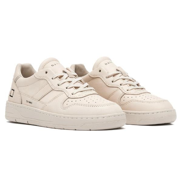 【セール/30%OFF】【23FW】D.A.T.E. デイト COURT 2.0 MONO-BEIGE コート ローカットレザースニーカー  W391-C2-MN-BI ベージュ【送料無料】【SALE】【返品・交換不可】-Seagull direction ONLINE STORE