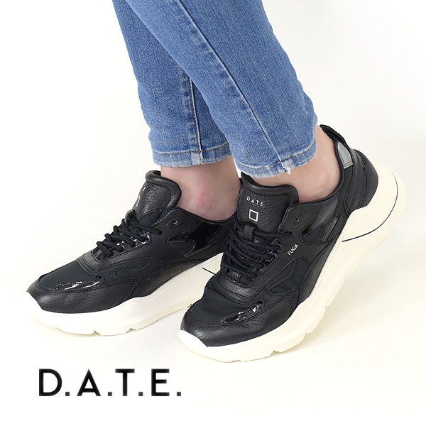 23FW】D.A.T.E. デイト FUGA フーガ ダッドスニーカー NATURAL-BLACK