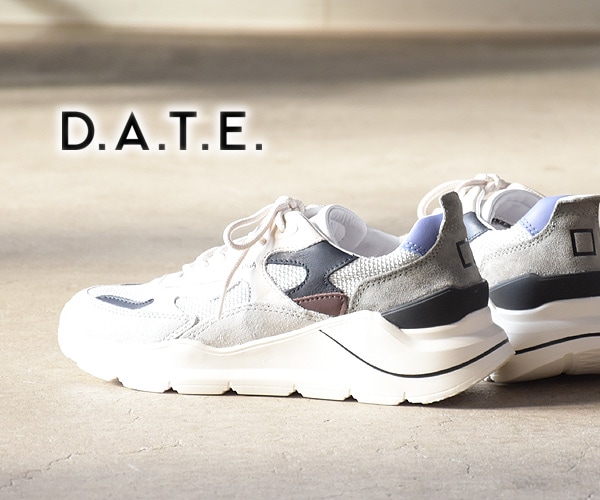 【23SS】D.A.T.E. デイト FUGA NATURAL フーガ スニーカー GRAY W381-FG-NT-GY レディース  DATE【送料無料】-Seagull direction ONLINE STORE